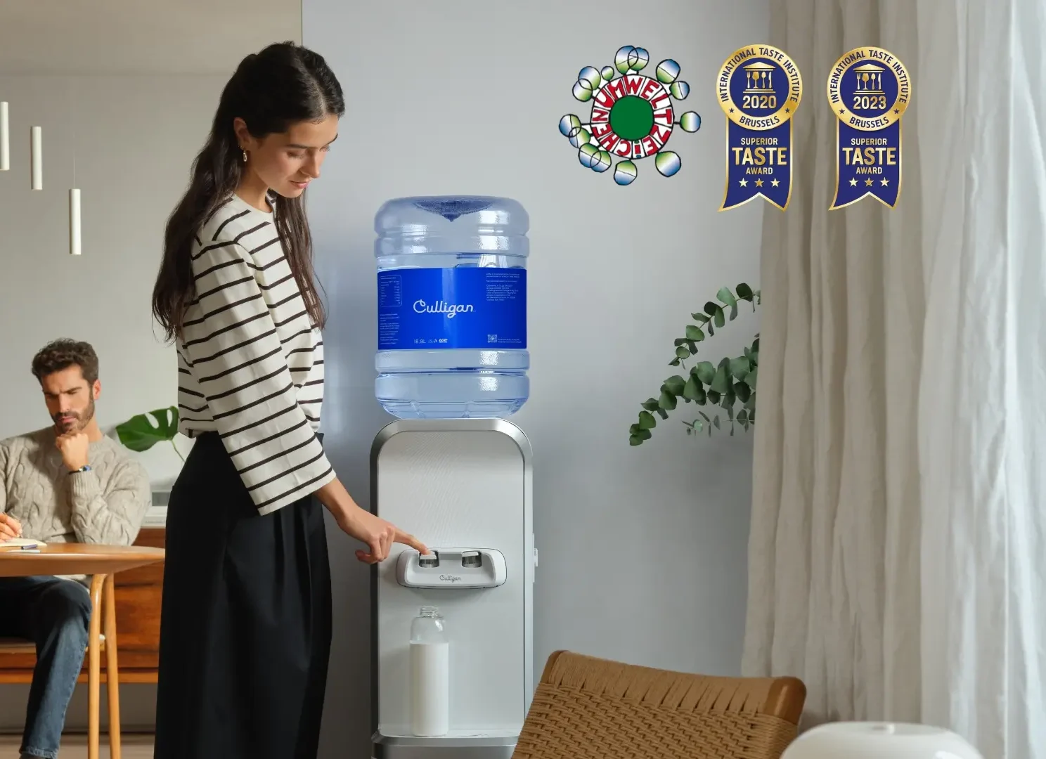 Mit dem Umweltzeichen ausgezeichneter Alpenwasserspender